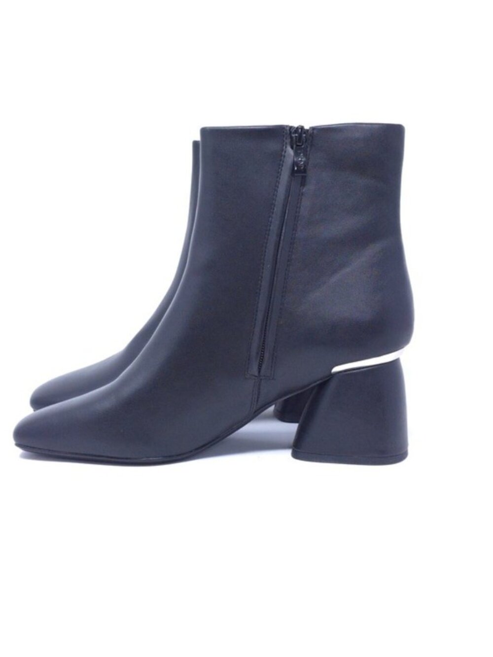 Dkny Caleena Helled 64MM Faux Leather Ankle Boots, Black - Picture 6 of 12